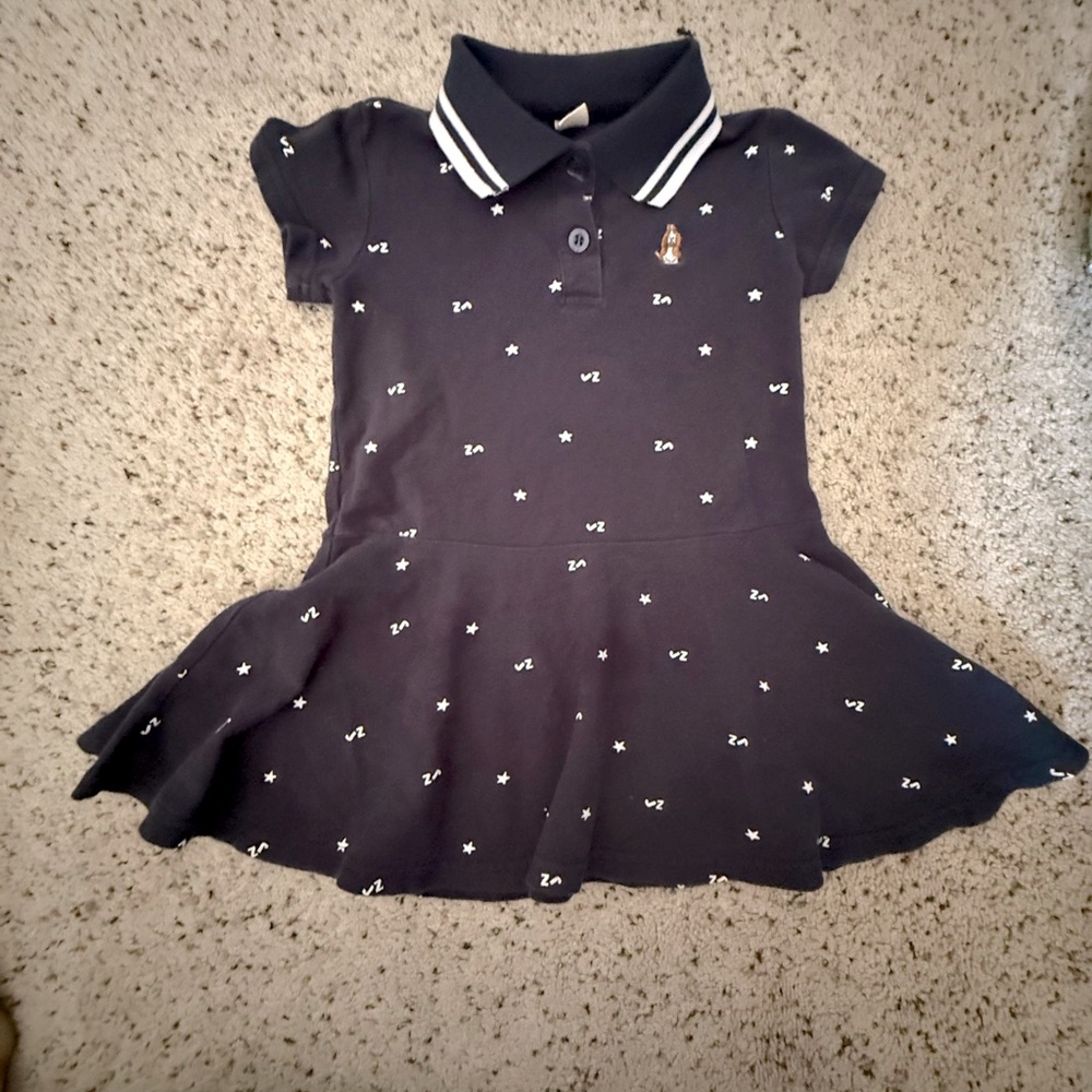 💟 3/$15 Navy and White Toddler Dress
